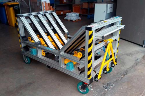 Coil holder trolley