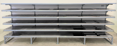 Shelf for customized parts